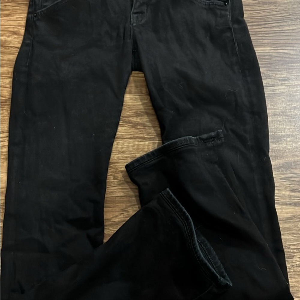 Hudson Jeans Black Denim with Button Detail